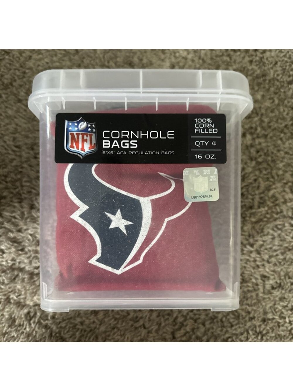 Houston Texas Cornhole Bean Bags 4 ACA Regulation Corn Shot Toss Game Bags
